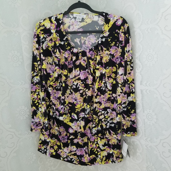 Liz Claiborne Tunic Blouse - Picture 9 of 9